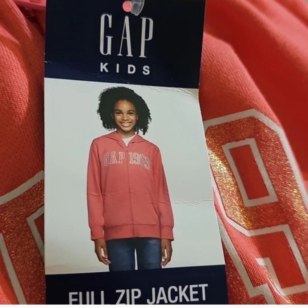 Gap Kids Full Zip French Terry Jacket Pink